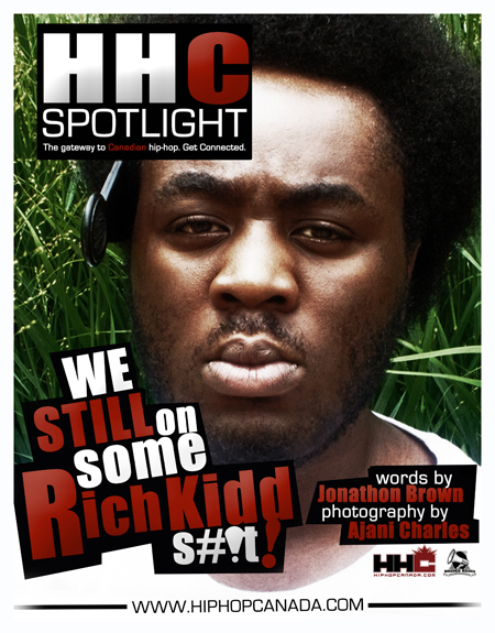 HipHopCanada Spotlight Cover for March 2011 - Rich Kidd
