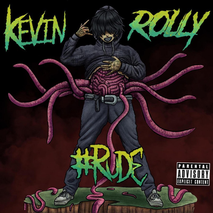 Artwork for the new Kevin Rolly album Rude