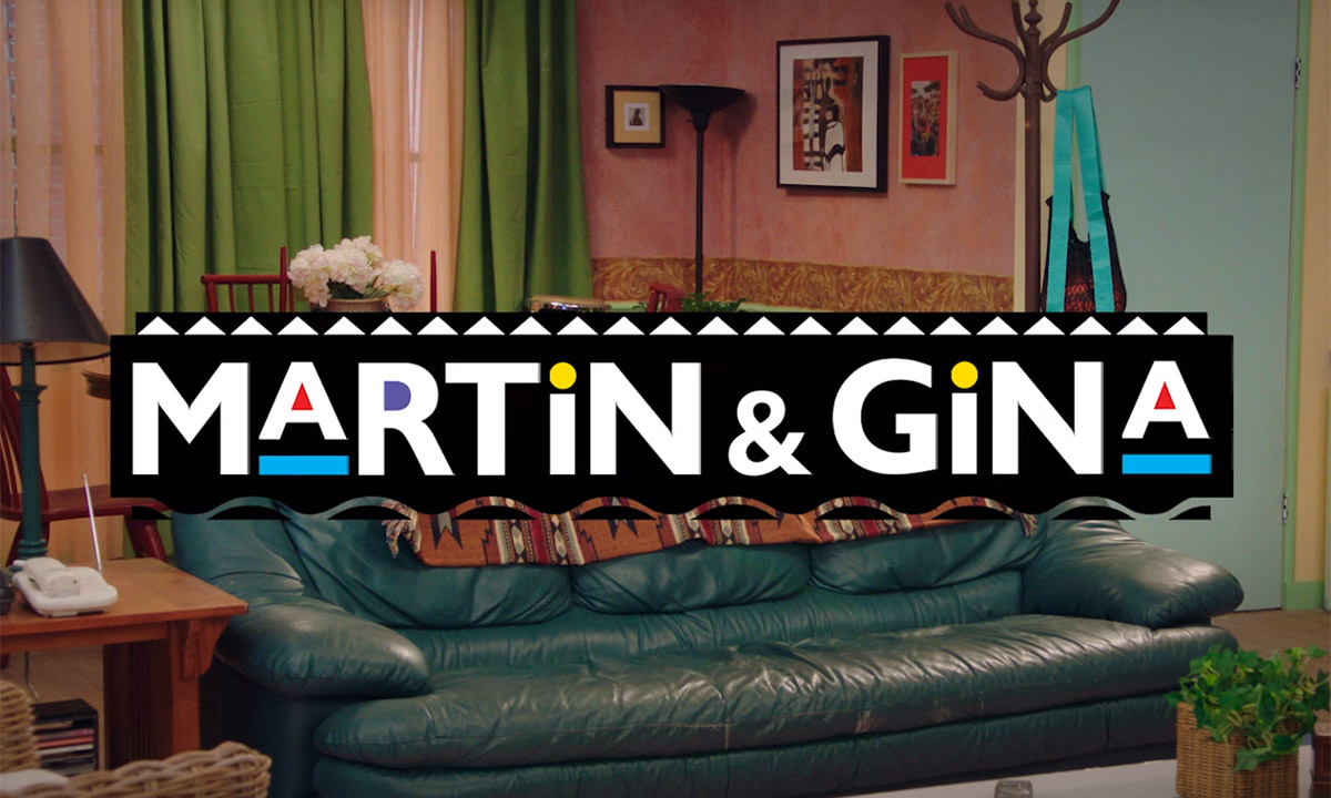 Scene from the Martin and Gina video